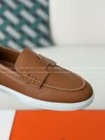 Hermes Faux Suede Loafers - Image 7