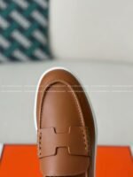 Hermes Faux Suede Loafers - Image 5