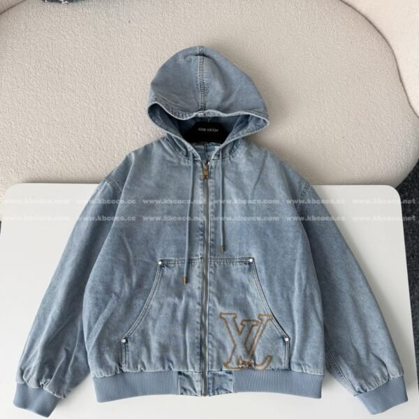 Louis Vuitton Cowboy Hooded Zip-Up Jacket