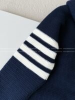 Thom Browne American-Style Striped CuffKnit Hoodie - Image 7