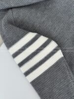 Thom Browne American-Style Striped CuffKnit Hoodie - Image 7