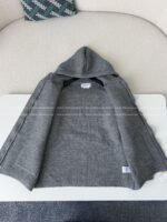 Thom Browne American-Style Striped CuffKnit Hoodie - Image 3