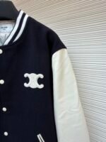 Celine genuine leather baseball jersey with lettering and badges - Image 5