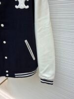 Celine genuine leather baseball jersey with lettering and badges - Image 11