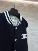 Celine genuine leather baseball jersey with lettering and badges - Image 7
