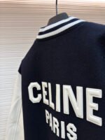 Celine genuine leather baseball jersey with lettering and badges - Image 8
