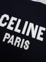 Celine genuine leather baseball jersey with lettering and badges - Image 14