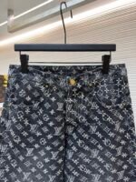 Louis Vuitton monogram rhinestone jacquard jeans - Image 3
