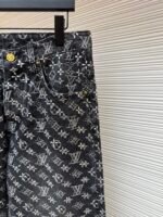 Louis Vuitton monogram rhinestone jacquard jeans - Image 5