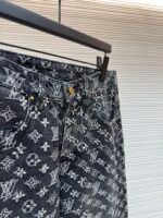 Louis Vuitton monogram rhinestone jacquard jeans - Image 16