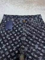 Louis Vuitton monogram rhinestone jacquard jeans - Image 14