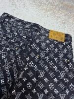 Louis Vuitton monogram rhinestone jacquard jeans - Image 12