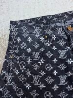 Louis Vuitton monogram rhinestone jacquard jeans - Image 11