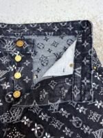 Louis Vuitton monogram rhinestone jacquard jeans - Image 8