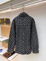 Louis Vuitton monogram rhinestone jacquard denim jacket - Image 2