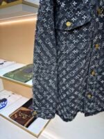 Louis Vuitton monogram rhinestone jacquard denim jacket - Image 6