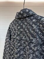 Louis Vuitton monogram rhinestone jacquard denim jacket - Image 15