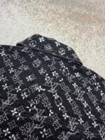 Louis Vuitton monogram rhinestone jacquard denim jacket - Image 13