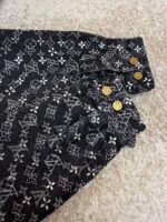 Louis Vuitton monogram rhinestone jacquard denim jacket - Image 10