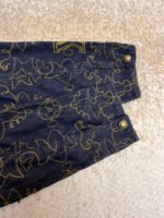 Louis Vuitton black and gold embroidered collar denim jacket - Image 10