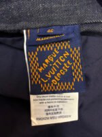 Louis Vuitton black and gold embroidered collar denim jacket - Image 19