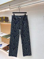 Louis Vuitton snakeskin jeans