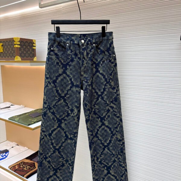 Louis Vuitton snakeskin jeans