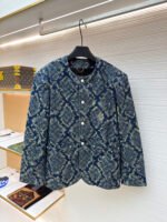 Louis Vuitton snakeskin denim jacket