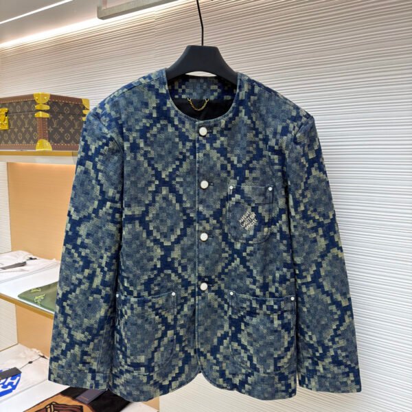 Louis Vuitton snakeskin denim jacket