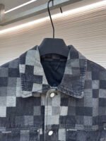 Louis Vuitton checkered mosaic denim jacket - Image 4