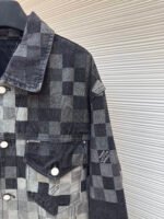 Louis Vuitton checkered mosaic denim jacket - Image 6