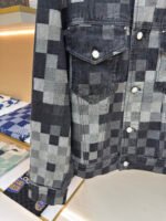 Louis Vuitton checkered mosaic denim jacket - Image 7