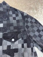 Louis Vuitton checkered mosaic denim jacket - Image 13