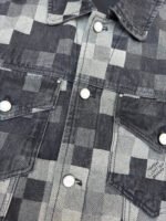 Louis Vuitton checkered mosaic denim jacket - Image 12