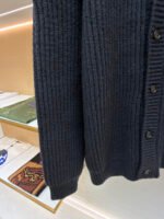 Prada intarsia chunky knit wool cardigan sweater - Image 7