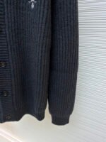 Prada intarsia chunky knit wool cardigan sweater - Image 8