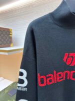 Balenciaga SKI Collection Letter Jacquard Turtleneck Sweater - Image 5