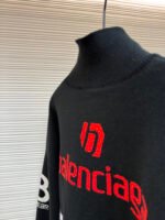 Balenciaga SKI Collection Letter Jacquard Turtleneck Sweater - Image 16