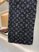 Louis Vuitton Limited Edition Distressed Jacquard Little Red Man Embroidered Jeans - Image 7