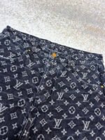 Louis Vuitton Limited Edition Distressed Jacquard Little Red Man Embroidered Jeans - Image 14