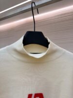 Balenciaga SKI Collection Letter Jacquard Turtleneck Sweater - Image 4