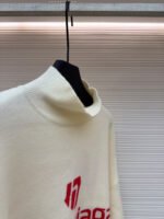 Balenciaga SKI Collection Letter Jacquard Turtleneck Sweater - Image 17