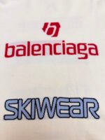 Balenciaga SKI Collection Letter Jacquard Turtleneck Sweater - Image 13