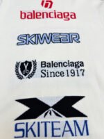 Balenciaga SKI Collection Letter Jacquard Turtleneck Sweater - Image 11