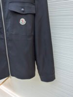 Moncler logo zip-up shirt jacket - Image 7