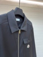 Moncler logo zip-up shirt jacket - Image 17