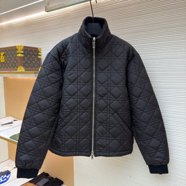 Dior Cannage Ribbed Two-Way Zipper Jacket