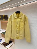 Louis Vuitton dyed embossed denim jacket