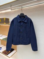 Louis Vuitton dyed embossed denim jacket