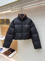 Prada High-Waisted Stand Collar Down Jacket [Women's]